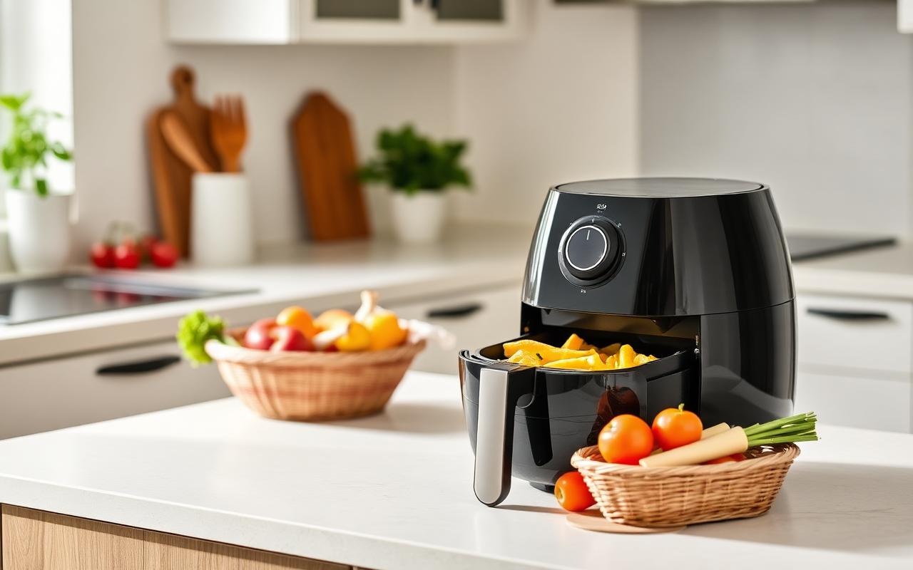 Airfryer İndirimi Gerçekten Mantıklı mı? • Alışveriş • Harika Bir Tavsiye Airfryer İndirimi Gerçekten Mantıklı mı? — Mutfak tezgahında airfryer | Alışveriş rehberi