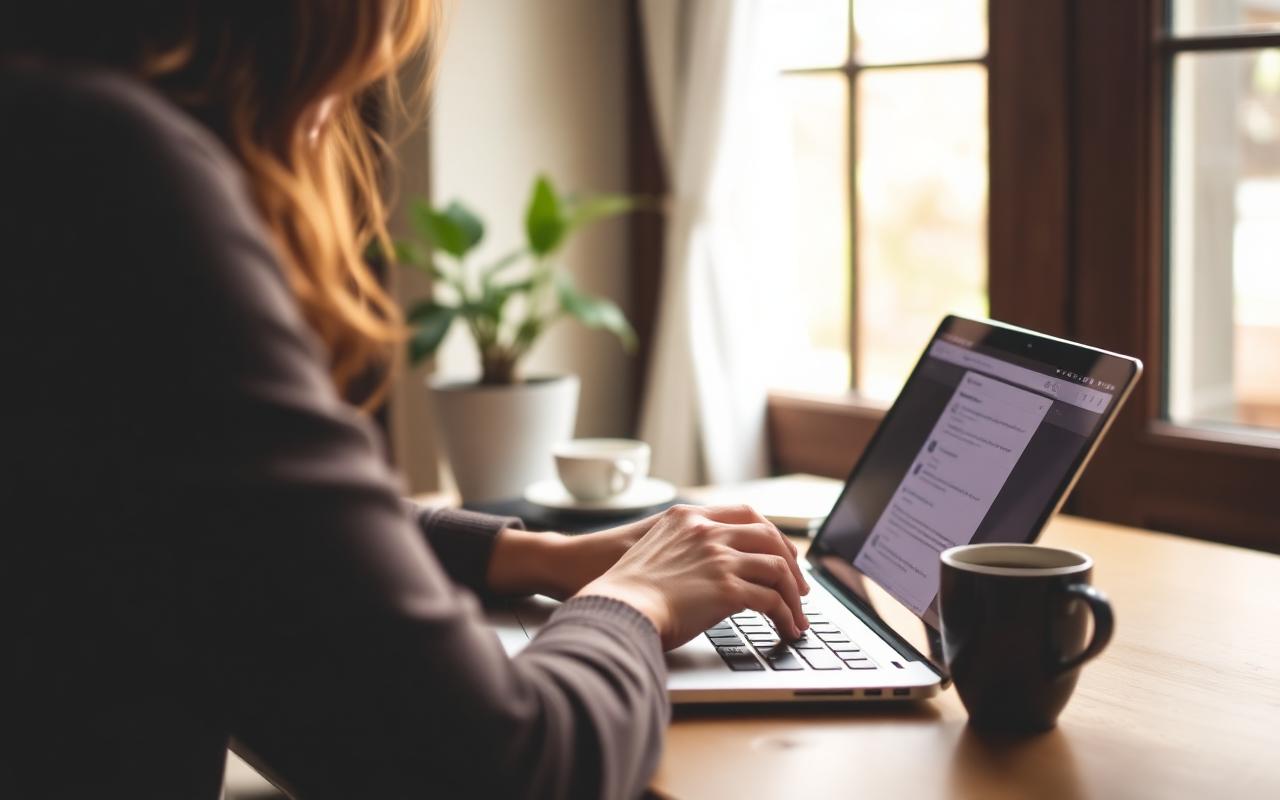 Blog Sitesi Açmak İsteyenlere İlk Tavsiyeler • Teknoloji • Harika Bir Tavsiye Blog Sitesi Açmak İsteyenlere İlk Tavsiyeler — Blog yazan kişinin laptopu | Teknoloji rehberi