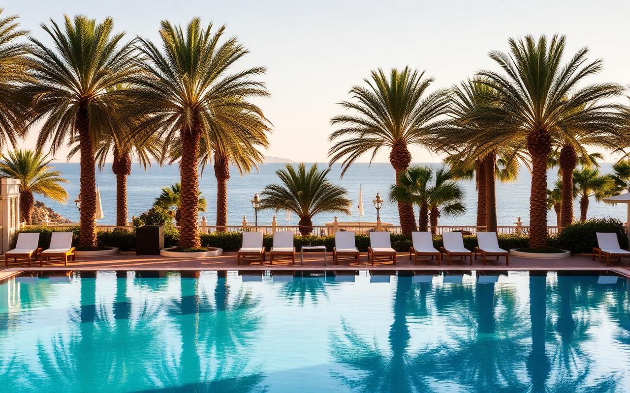 Bütçe Dostu Tatil: Tüm Dahil mi Pansiyon mu? • Tatil Rehberi • Harika Bir Tavsiye Bütçe Dostu Tatil: Tüm Dahil mi Pansiyon mu? — Otel havuz ve sahil manzarası | Tatil Rehberi rehberi