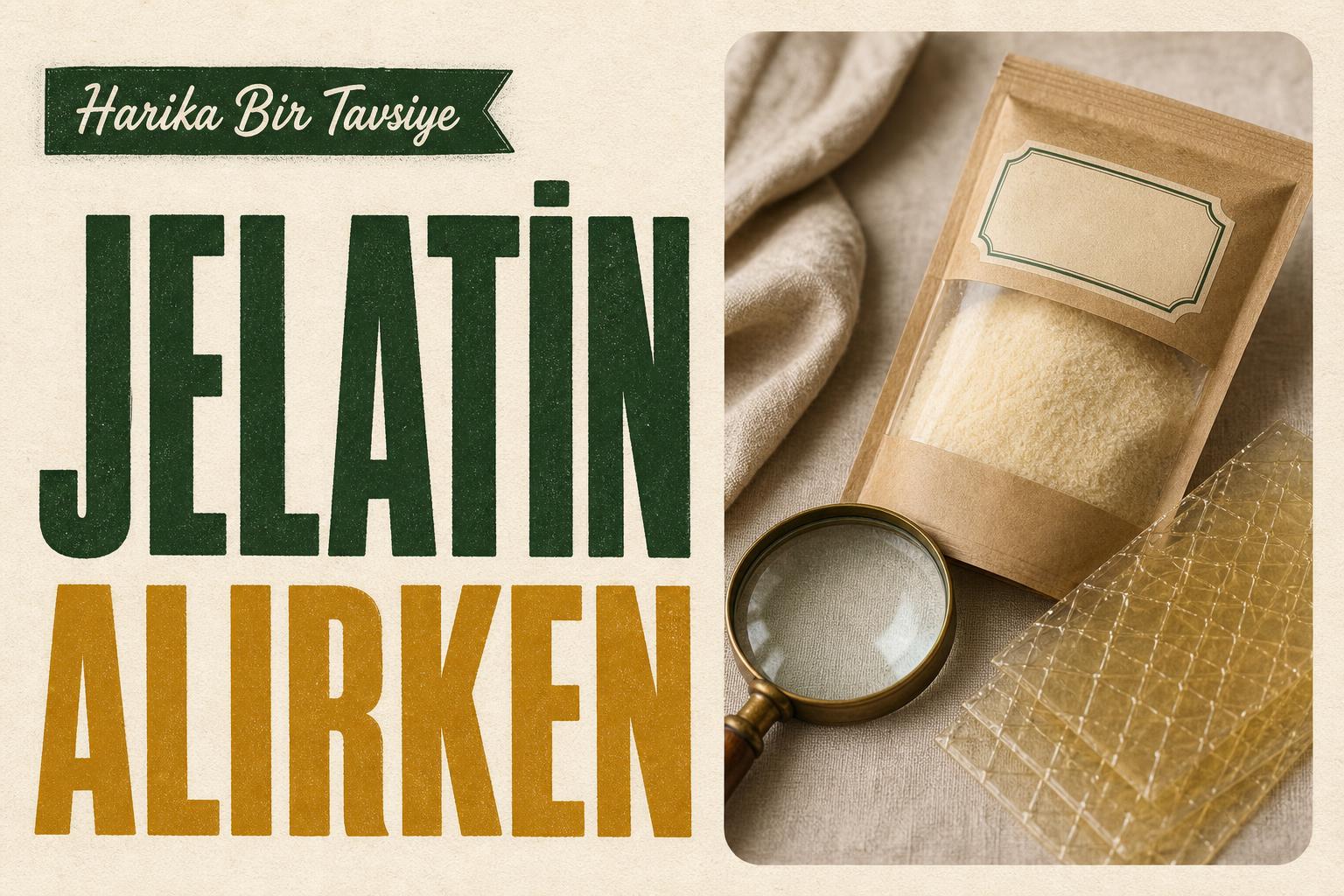 Sığır Jelatini Alırken Nelere Dikkat Edilmeli? • Sağlıklı Beslenme • Harika Bir Tavsiye Sığır Jelatini Alırken Nelere Dikkat Edilmeli? — Mutfak tezgâhında sığır jelatini kavanozunu inceleyen el ve Bloom test…